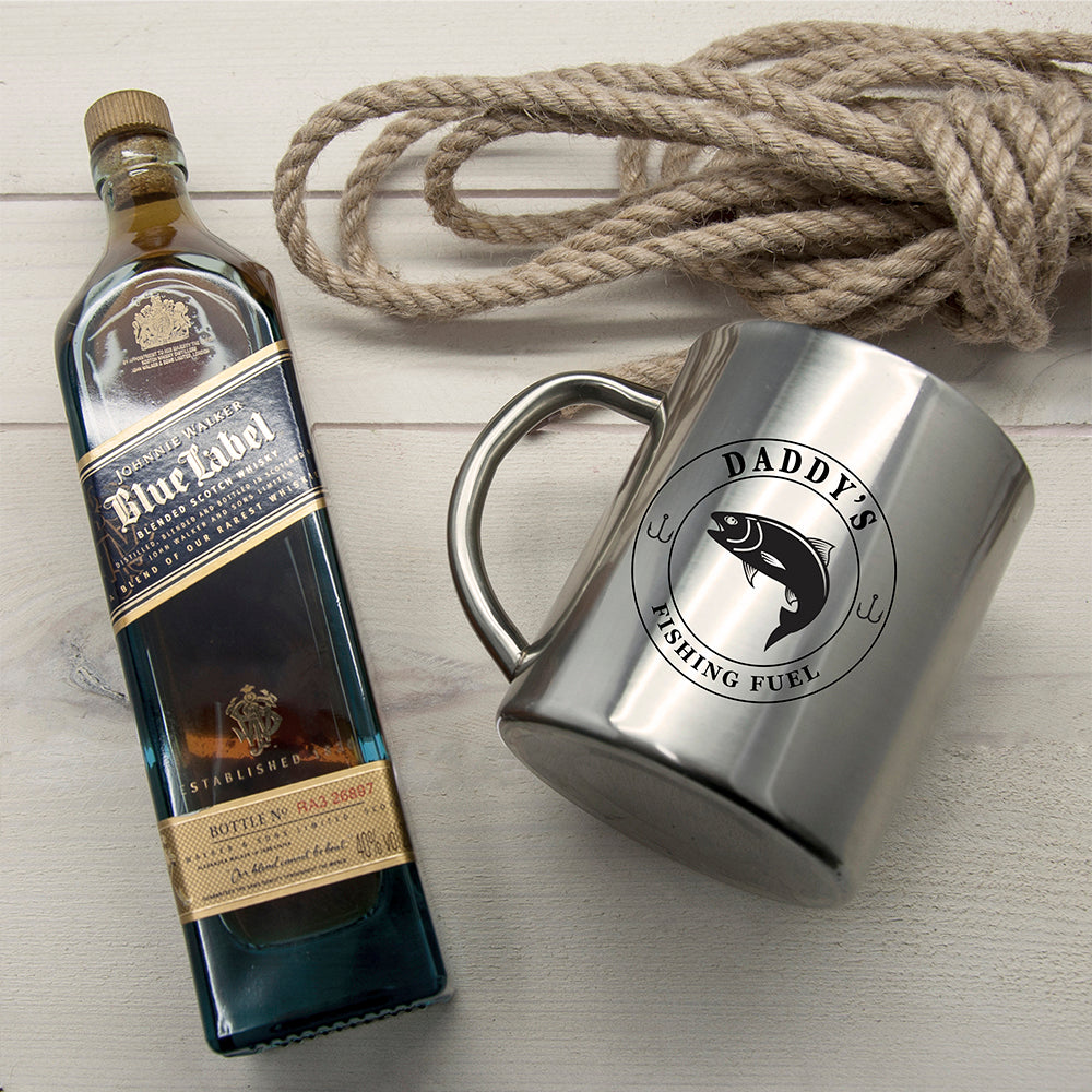 Personalised Gentlemen's Fishing Fuel Outdoor Mug