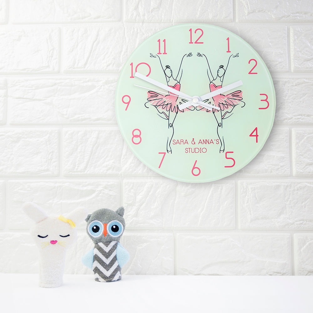 Personalised Graceful Ballerina Wall Clock