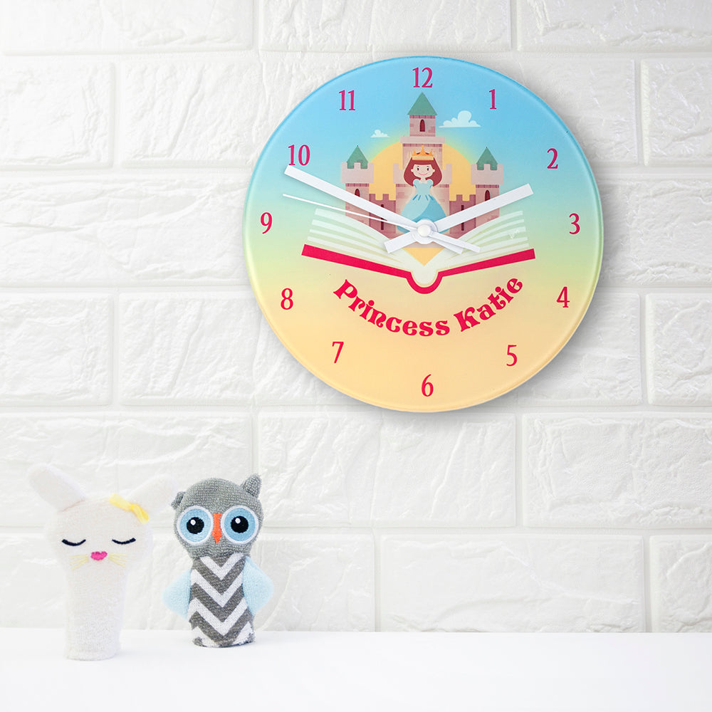 Personalised Storybook Princess Wall Clock