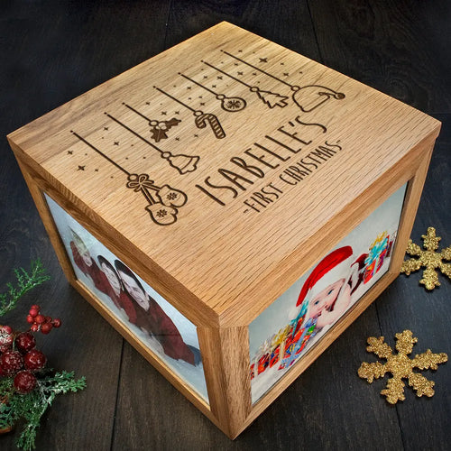 Personalised Baby's First Christmas Memory Box Spesh Gifts