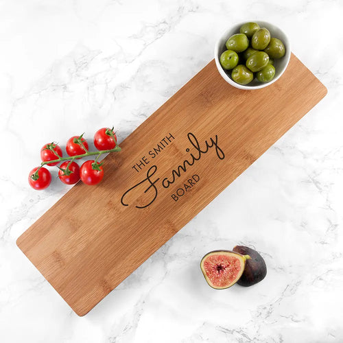 Personalised Bamboo Family Serving Board Spesh Gifts