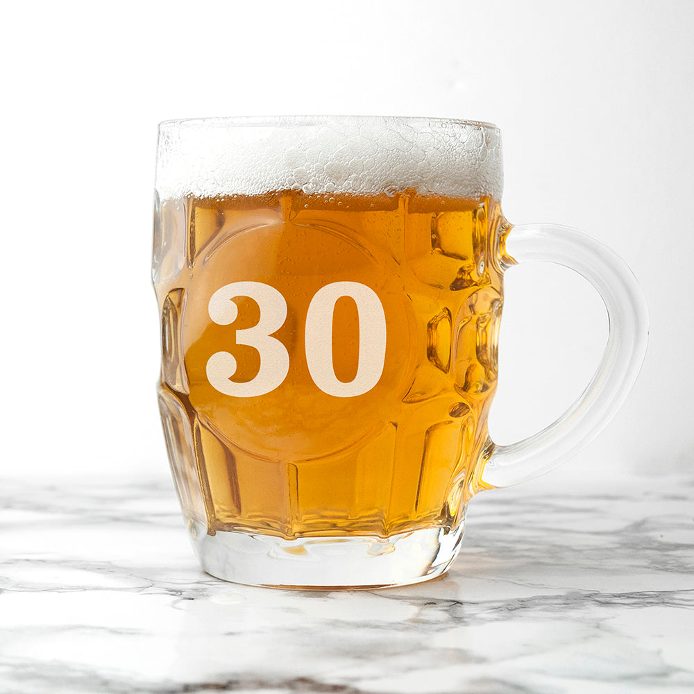 Personalised Age Birthday Pint Glass