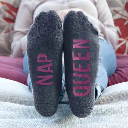 Personalised Charcoal & Hot Pink Socks Spesh Gifts