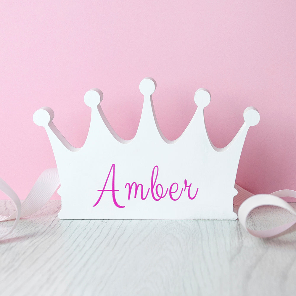 Personalised Kid's Princess Crown Decoration