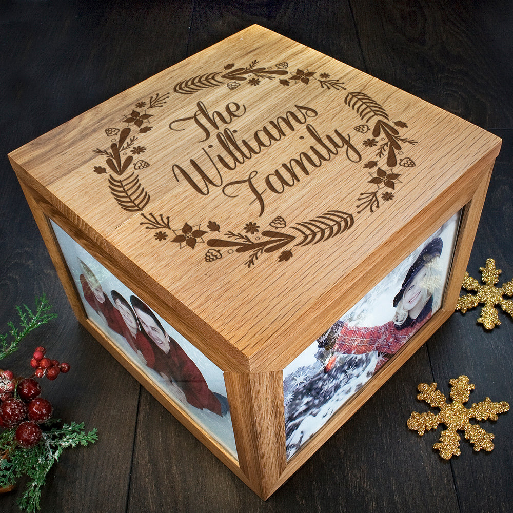Personalised Family's Christmas Memory Photo Cube