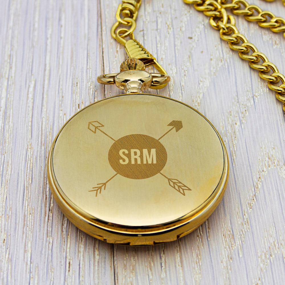 Personalised Groomsman Monogramed Pocket Watch