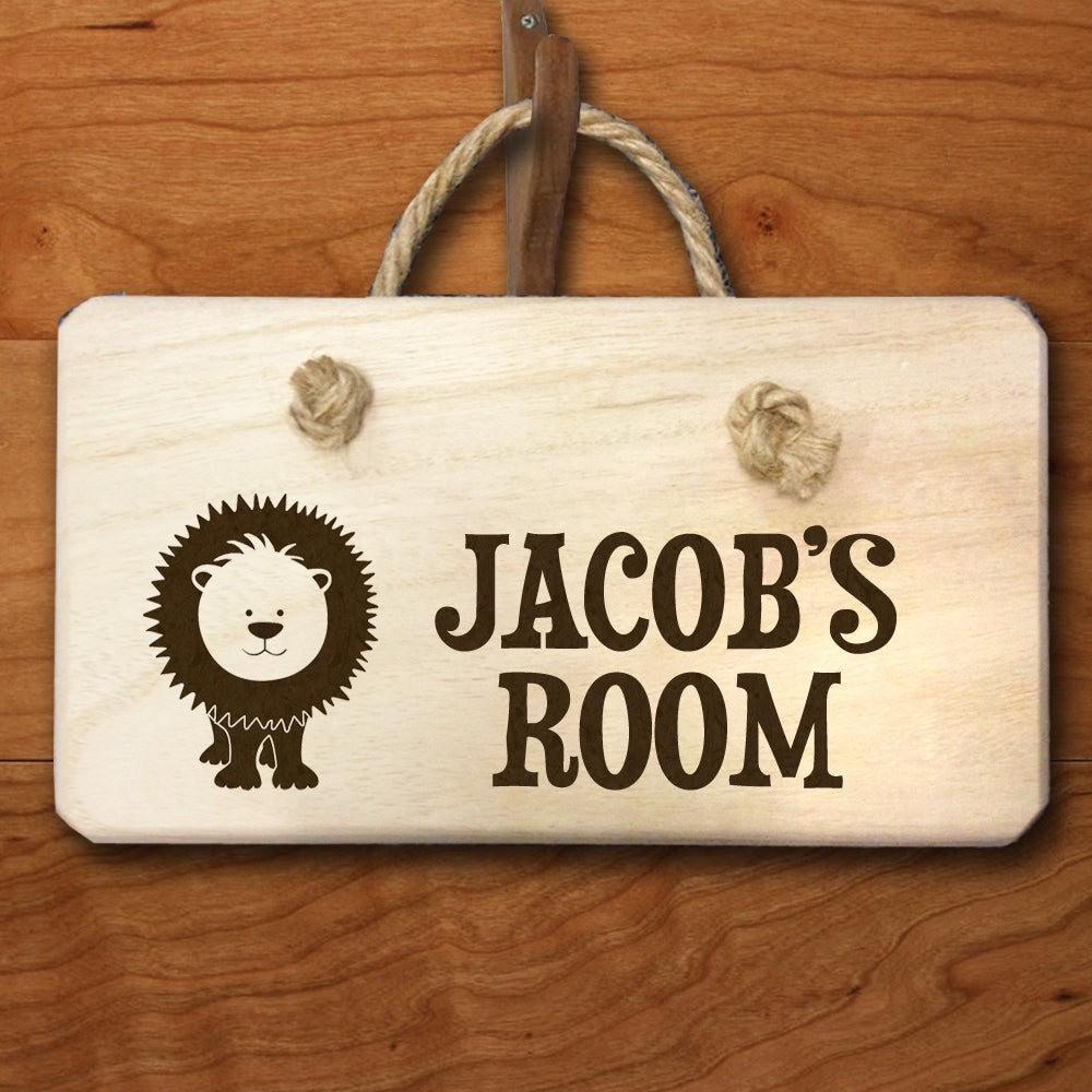 Personalised Kid€™s Lion Door Sign