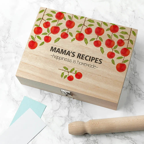 Personalised Apple Orchard Recipe Box Spesh Gifts