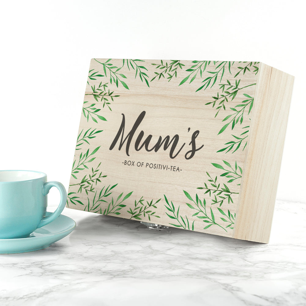 Personalised Positivi-tea Filled Tea Box