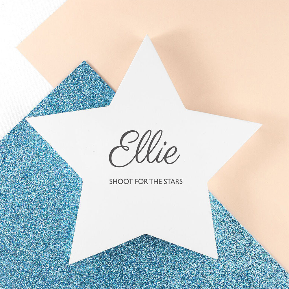 Personalised New Baby Star Keepsake