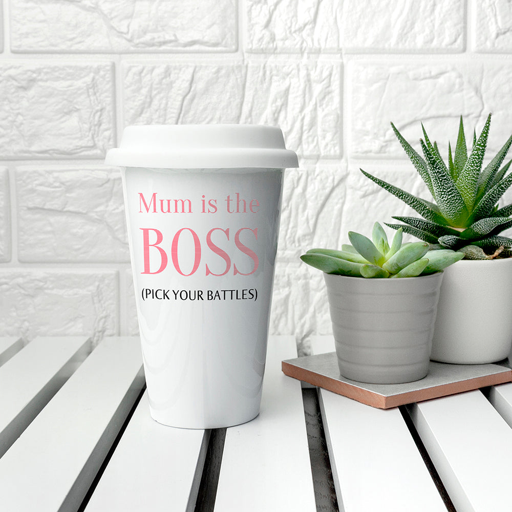 Personalised The Boss Travel Mug