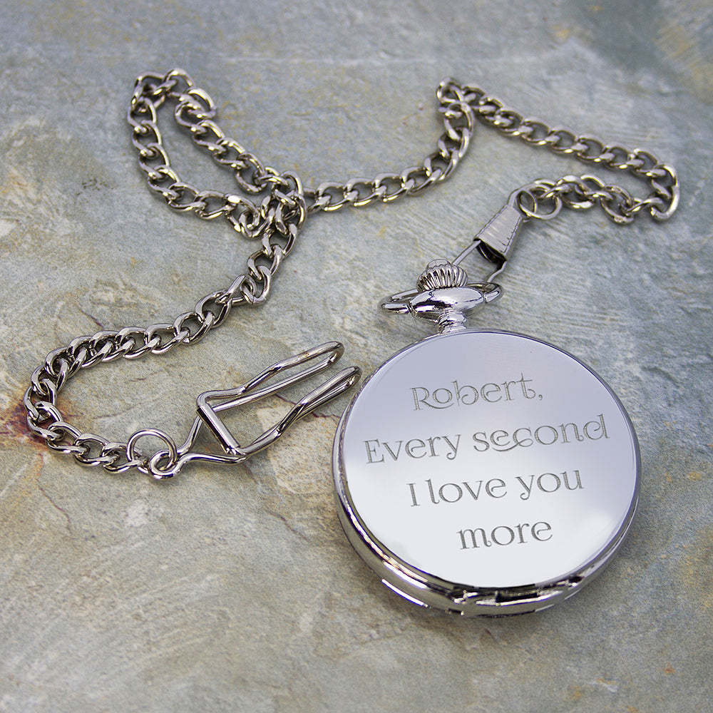 Personalised Dual-Side Pocket Watch