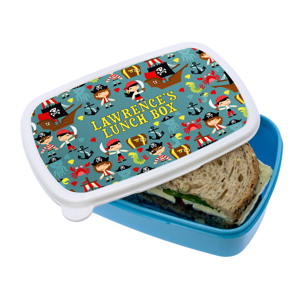 Personalised Playful Pirates Lunch Box