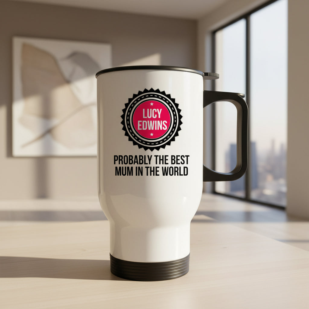 Personalised Probably The Best Mum Travel Mug