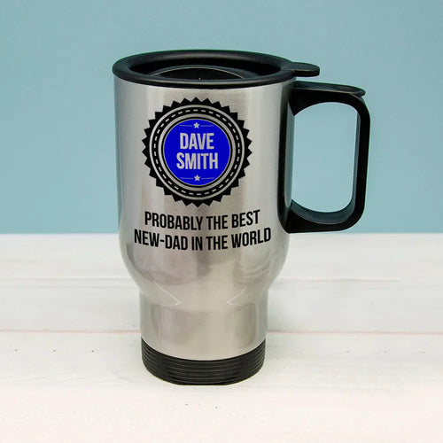 Personalised Best New Dad Insulated Travel Mug Spesh Gifts