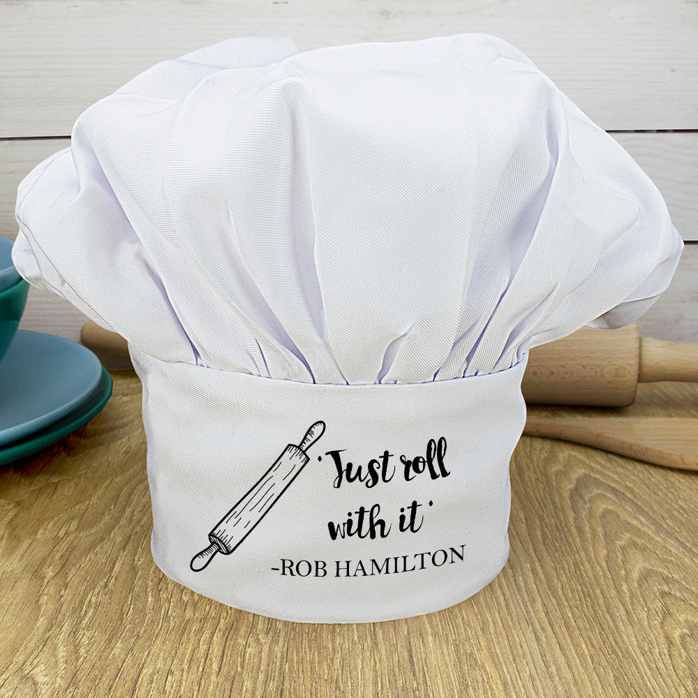 Personalised Roll With It Chef Hat