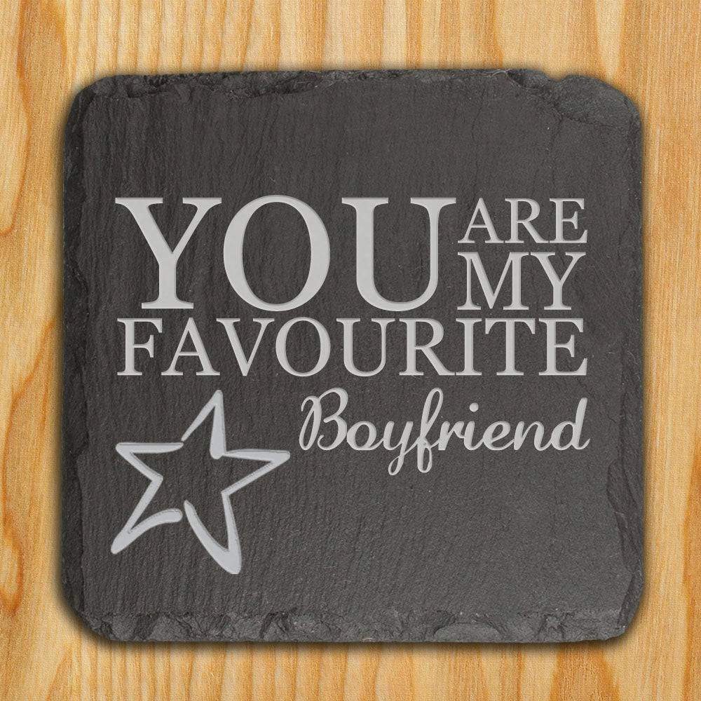 Personalised My Favourite Slate Keepsake
