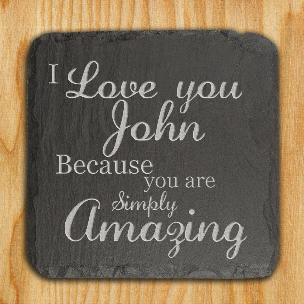 Personalised Simply Amazing Slate Keepsake