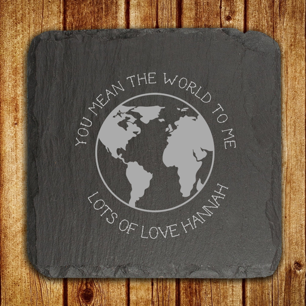 Personalised World Slate Keepsake